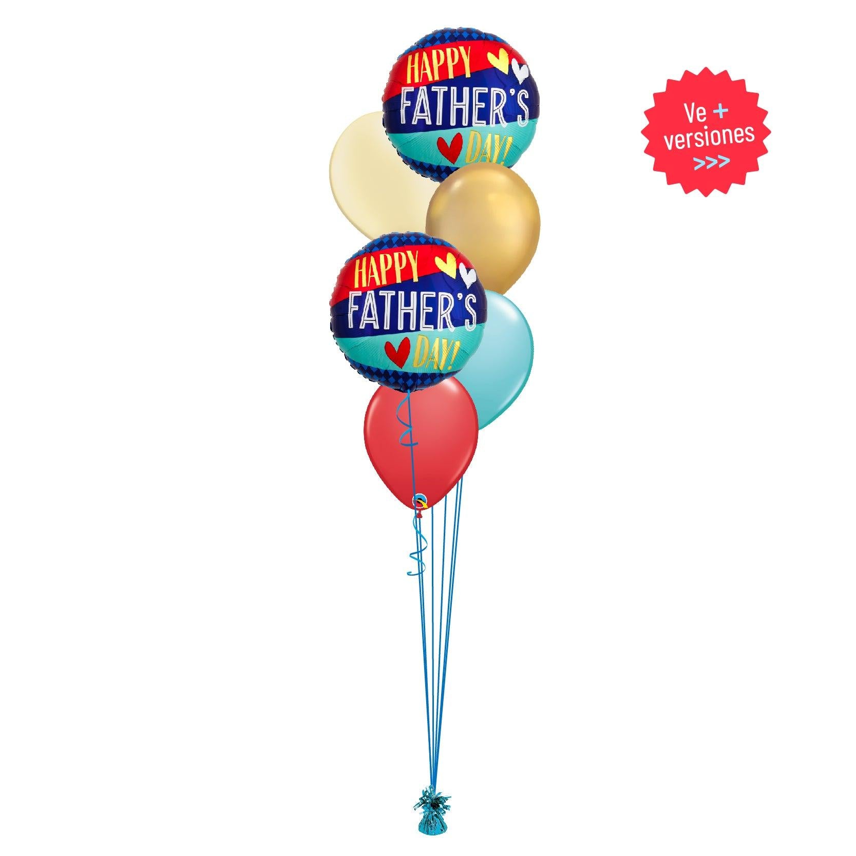 Globos Happy Father´s Day | Arreglos de Globos Día del Padre | tuglobero