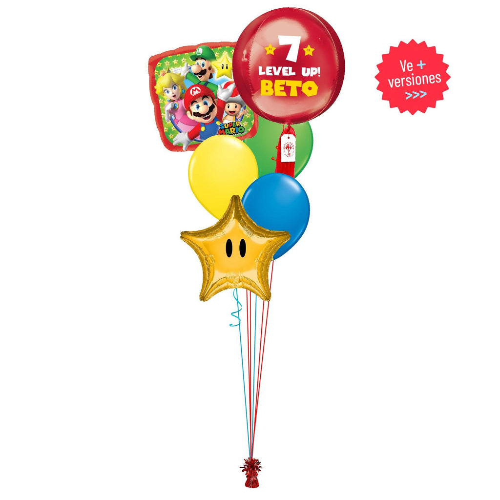 Globo foil metálico 45cm cumpleaños Super Mario Bros de Anagram®