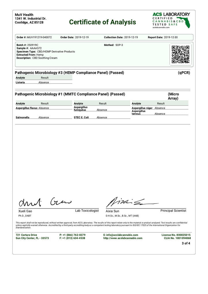 COA MUV CBD Soothing Cream Pg 3