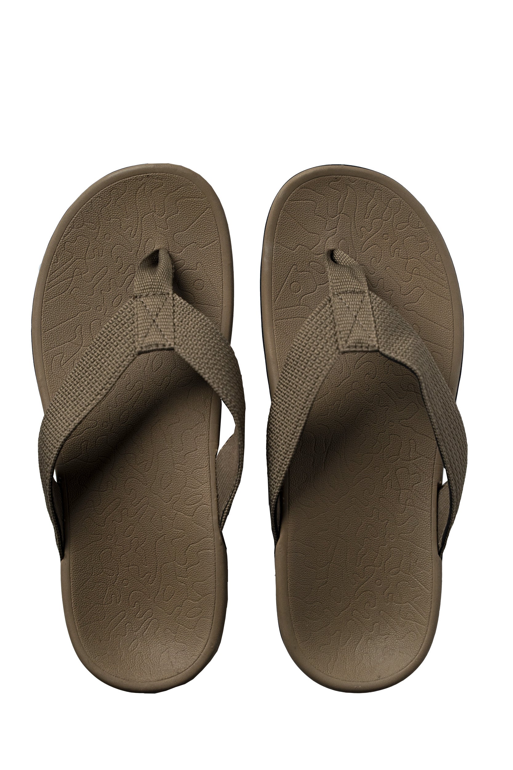 Axign Premium Orthotic Flip Flops – Khaki – Archline Footcare