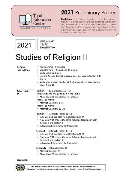 grade 11 religion assignments