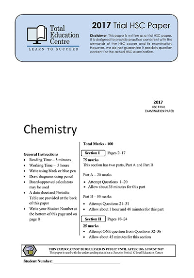 hsc chemistry tutorial