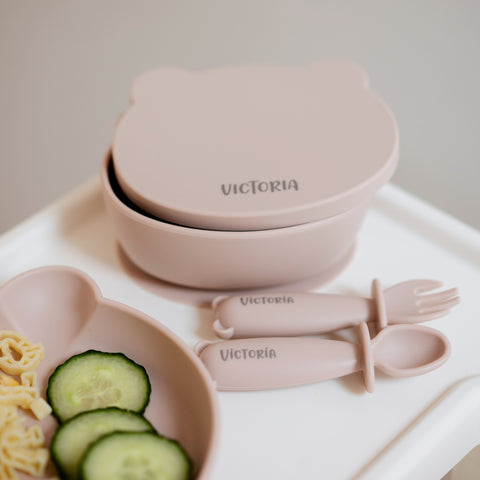 JustBørn Personalised Silicone Weaning Set