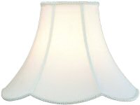 A bell-shaped lampshade Example of a bell shade