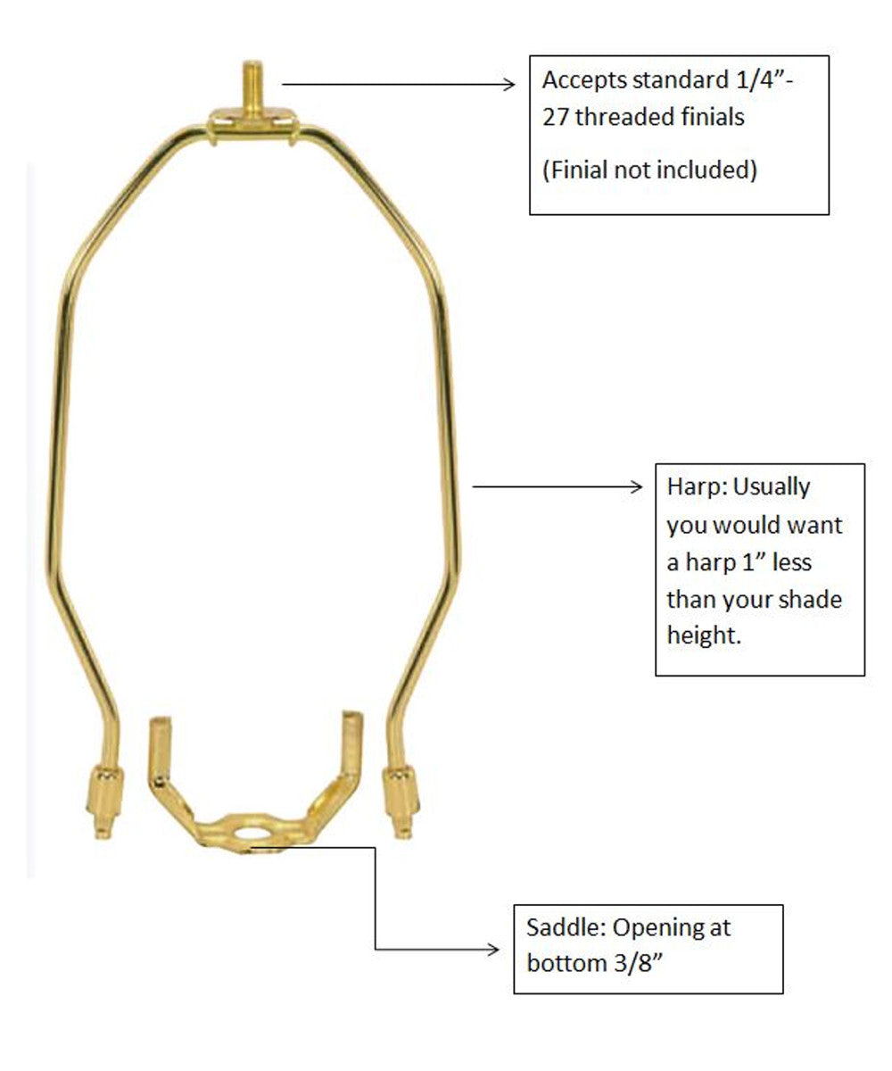 lamp harp and finial