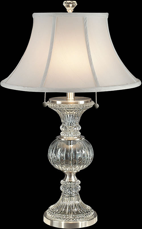 Dale Tiffany Granada Table Lamp Brushed Nickel Gt60653 Lampsusa