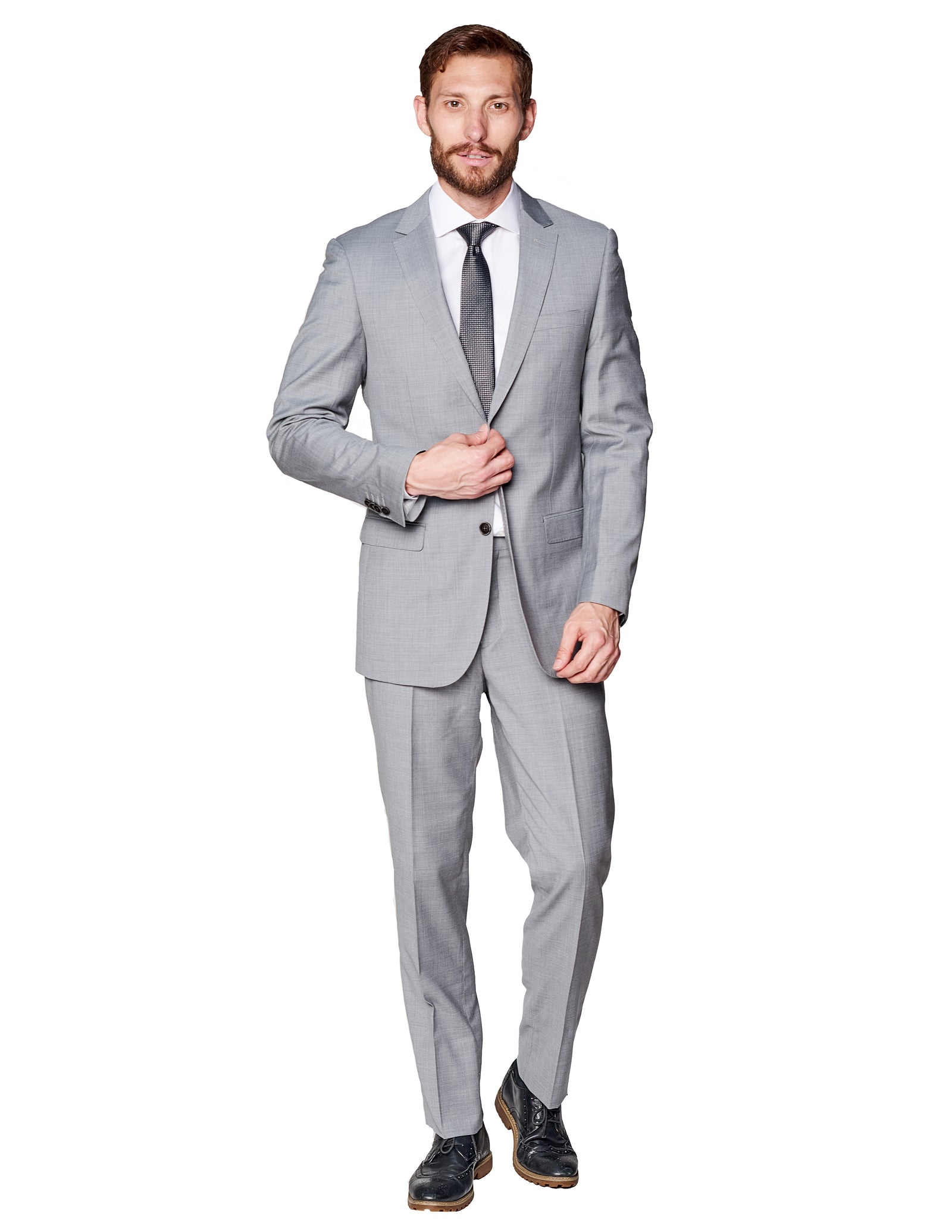 Medium Grey Suit  Buy A Modern Grey Wool Suit For Men From