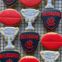 CUSTOM AFL MELBOURNE PREMIERS COOKIES