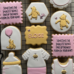 CUSTOM BABY SHOWER CLASSIC WINNIE THE POOH COOKIES