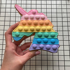 CUSTOM COOKIE JUMBO UNICORN POP IT