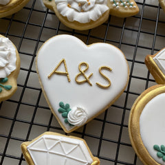 CUSTOM MONOGRAM WEDDING COOKIES