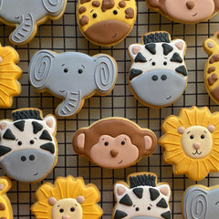 CUSTOM SAFARI ANIMAL COOKIES