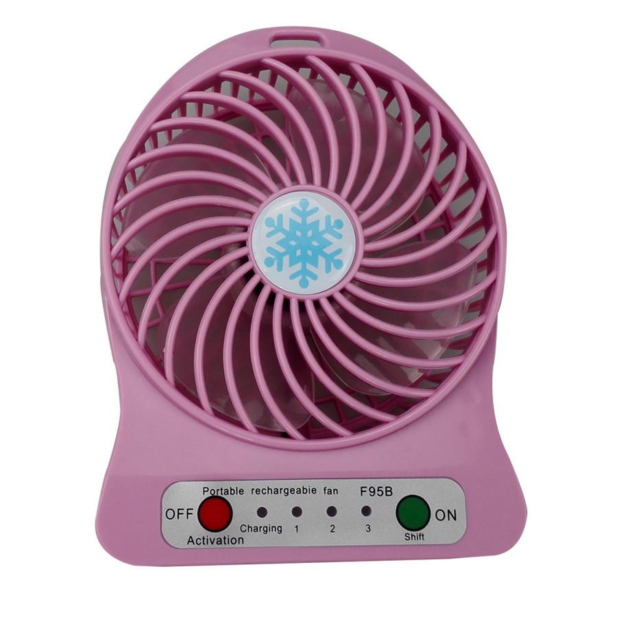 portable rechargeable fan with led light