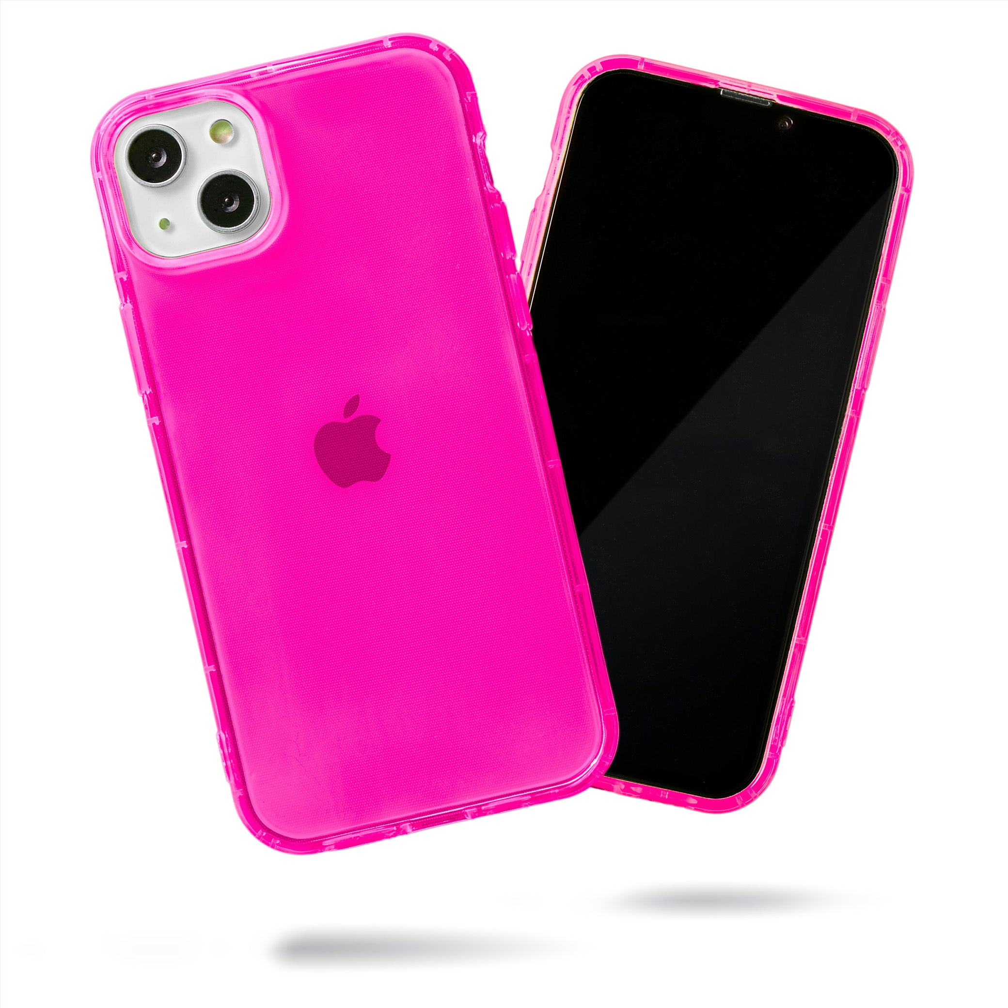 Highlighter Case for iPhone 15 Plus - Eye-Catching Hot Pink