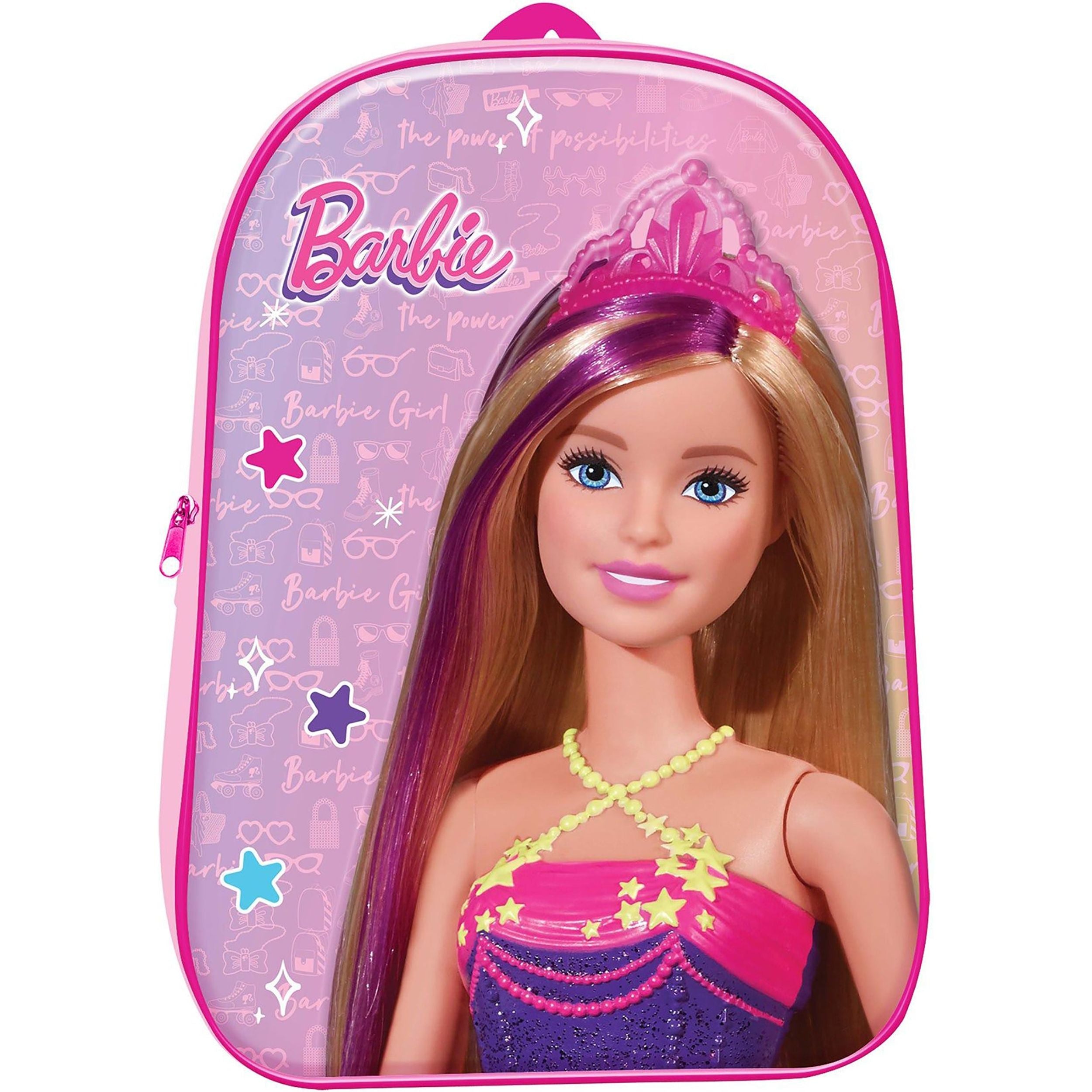 ZAINO BARBIE COLORE NERO E ROSA