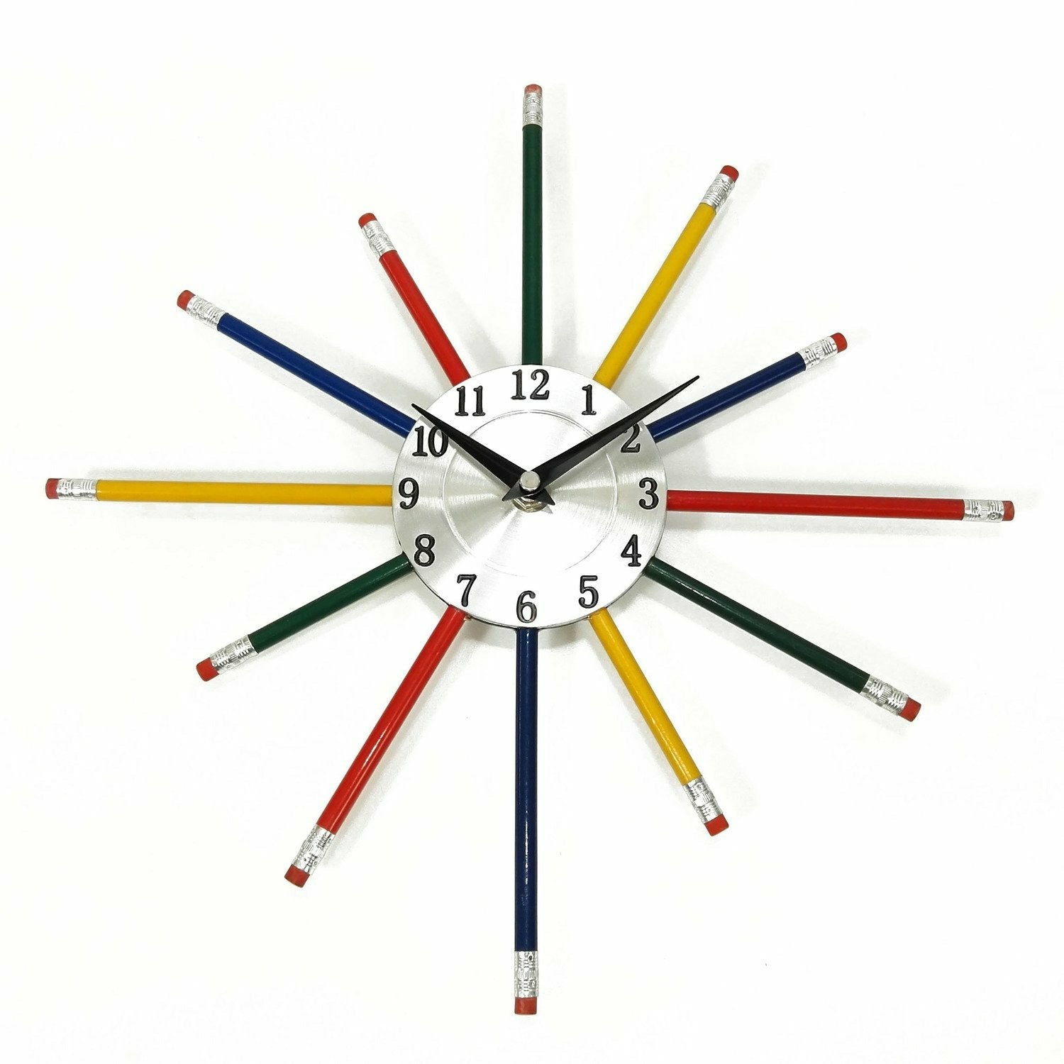 VESTIAMO CASA - Orologio da parete adesivo effetto legno scuro - 60x60 –  Shop On Line Happy Casa Store