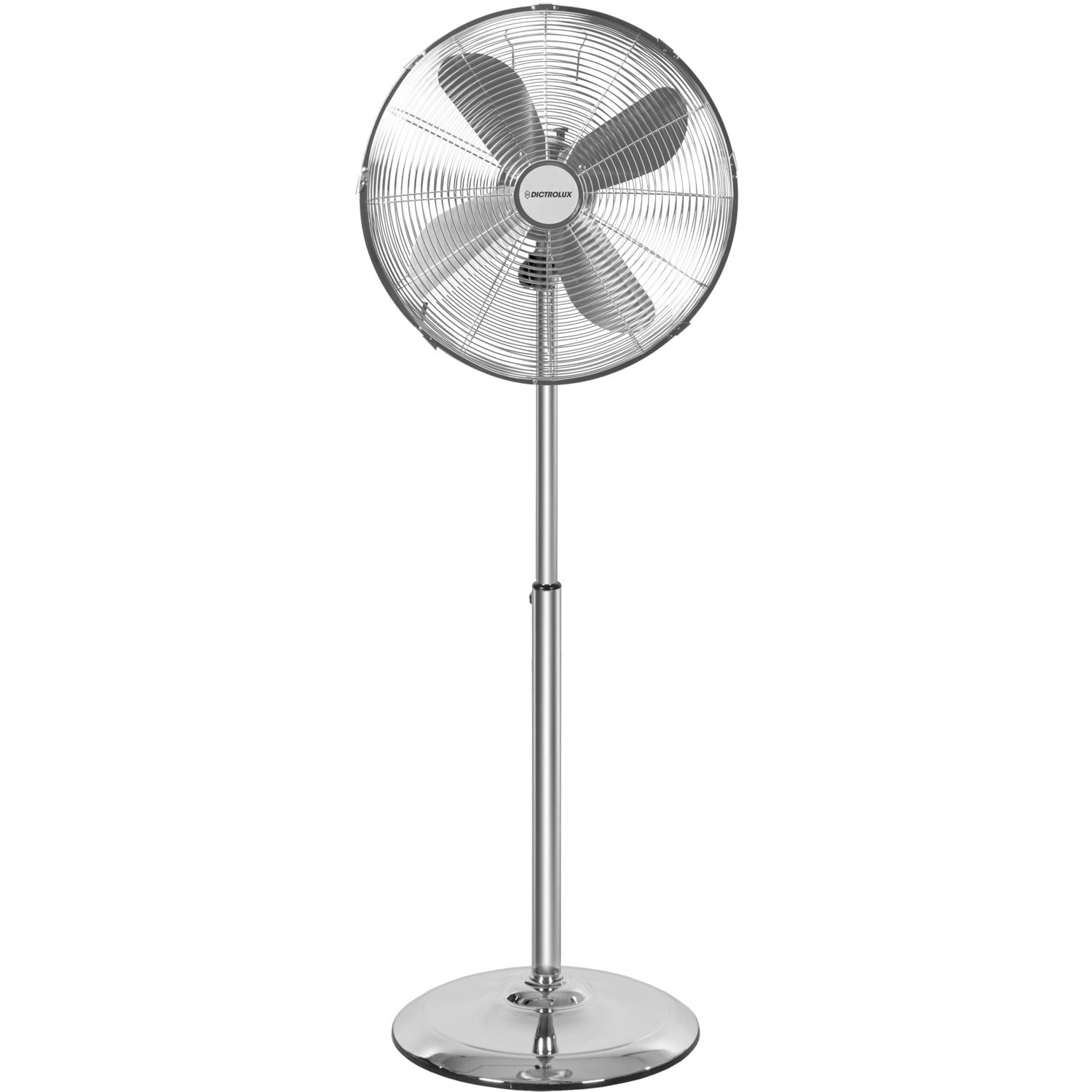 70719 - VENTILATORE A PIANTANA GRANDE PORTATA 50 CM CROMATO 150CM - VINCO  SRL