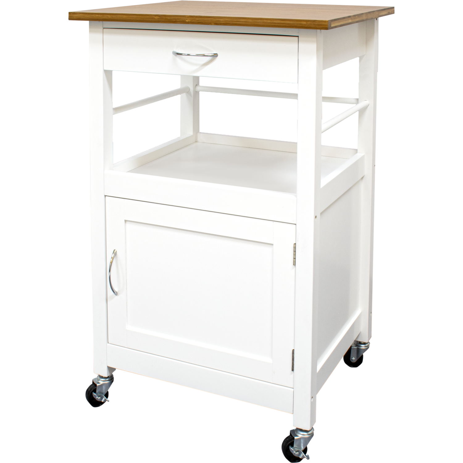 howa shop accessories Carrello spesa in legno Funny bianco