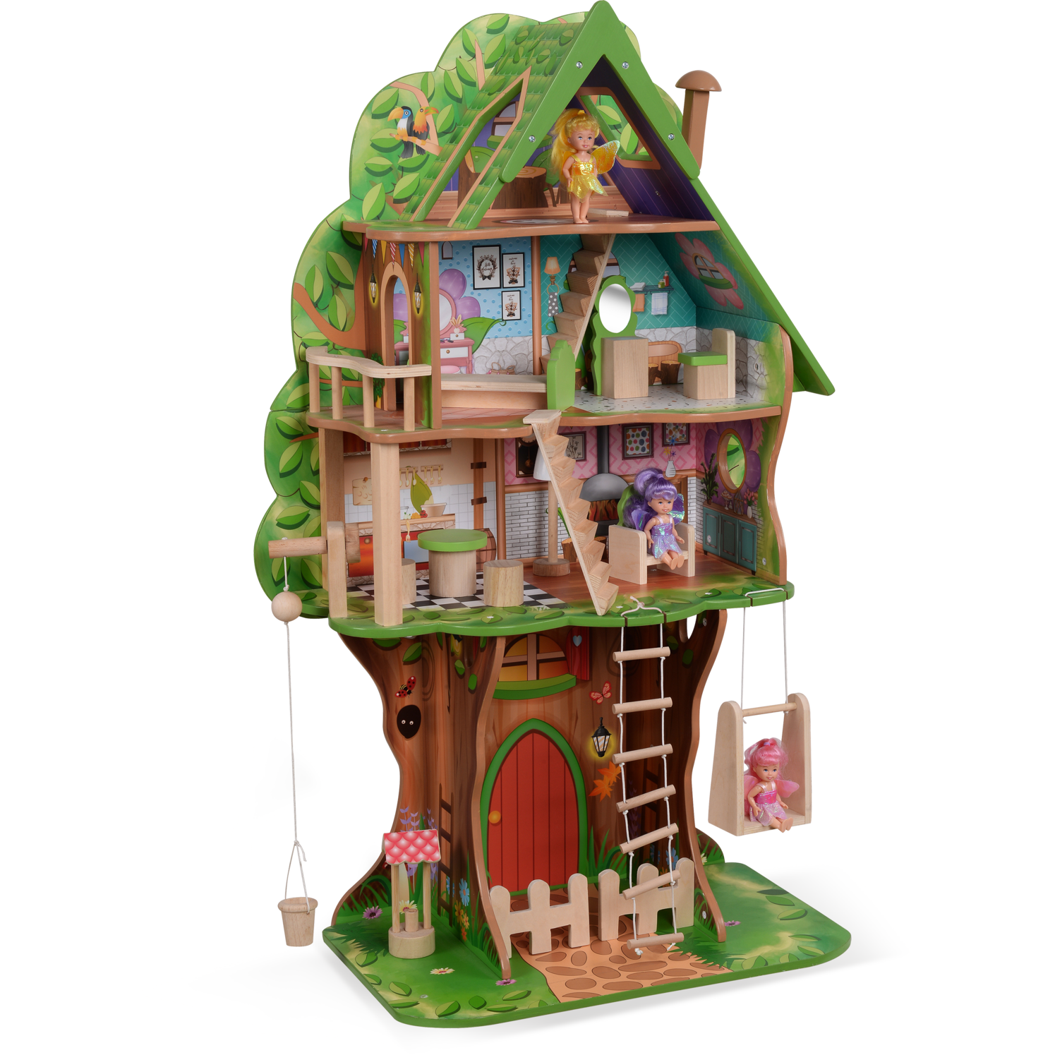 TU GIOCHI - Casetta delle fatine in legno - h96x60x30 cm – Shop On