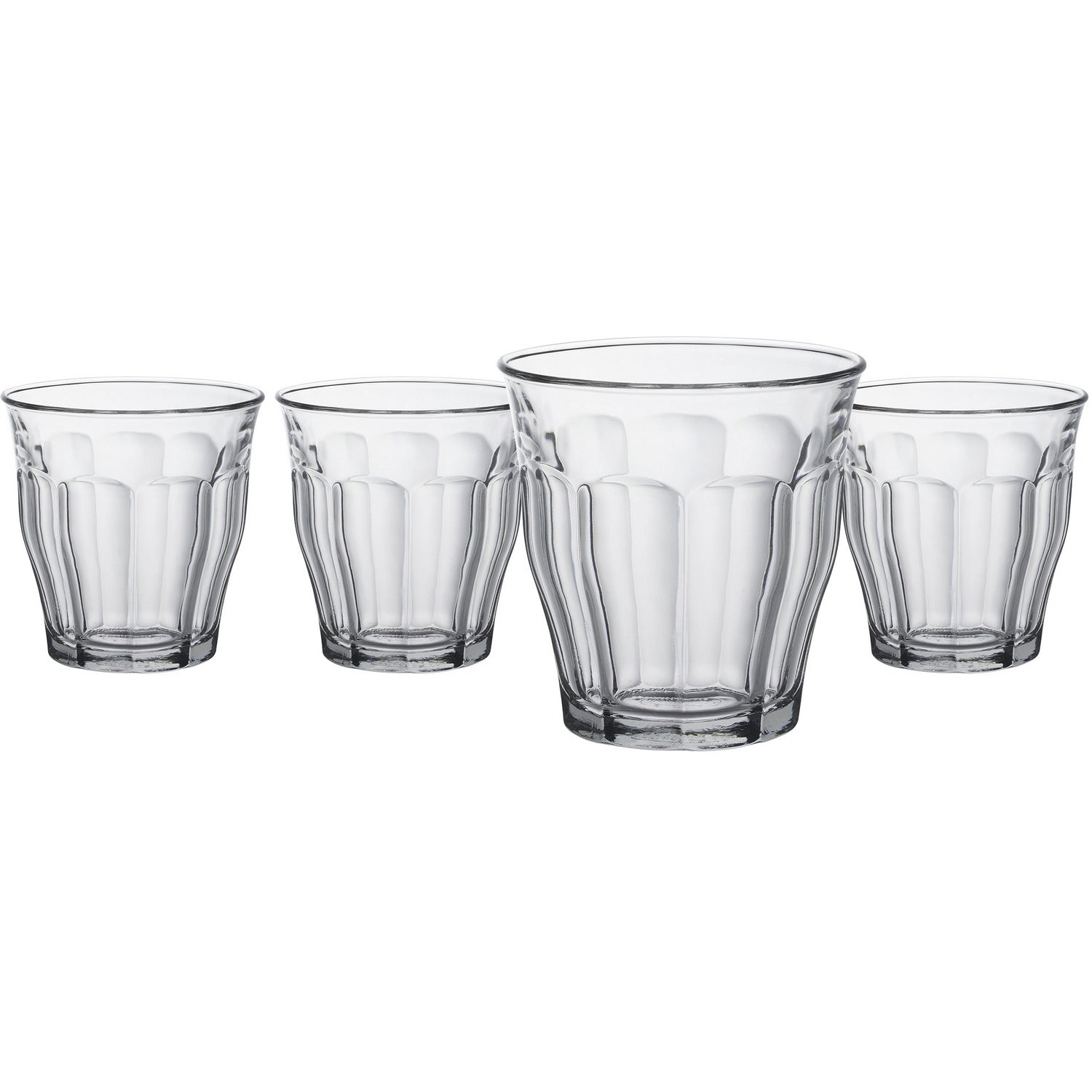 DURALEX - Bicchieri in vetro da tavola Picardie 25 cl - set 4 pezzi – Shop  On Line Happy Casa Store