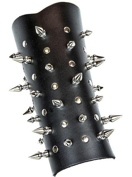 Leather Bracer with Spikes