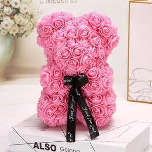 the luxury rose teddy bear