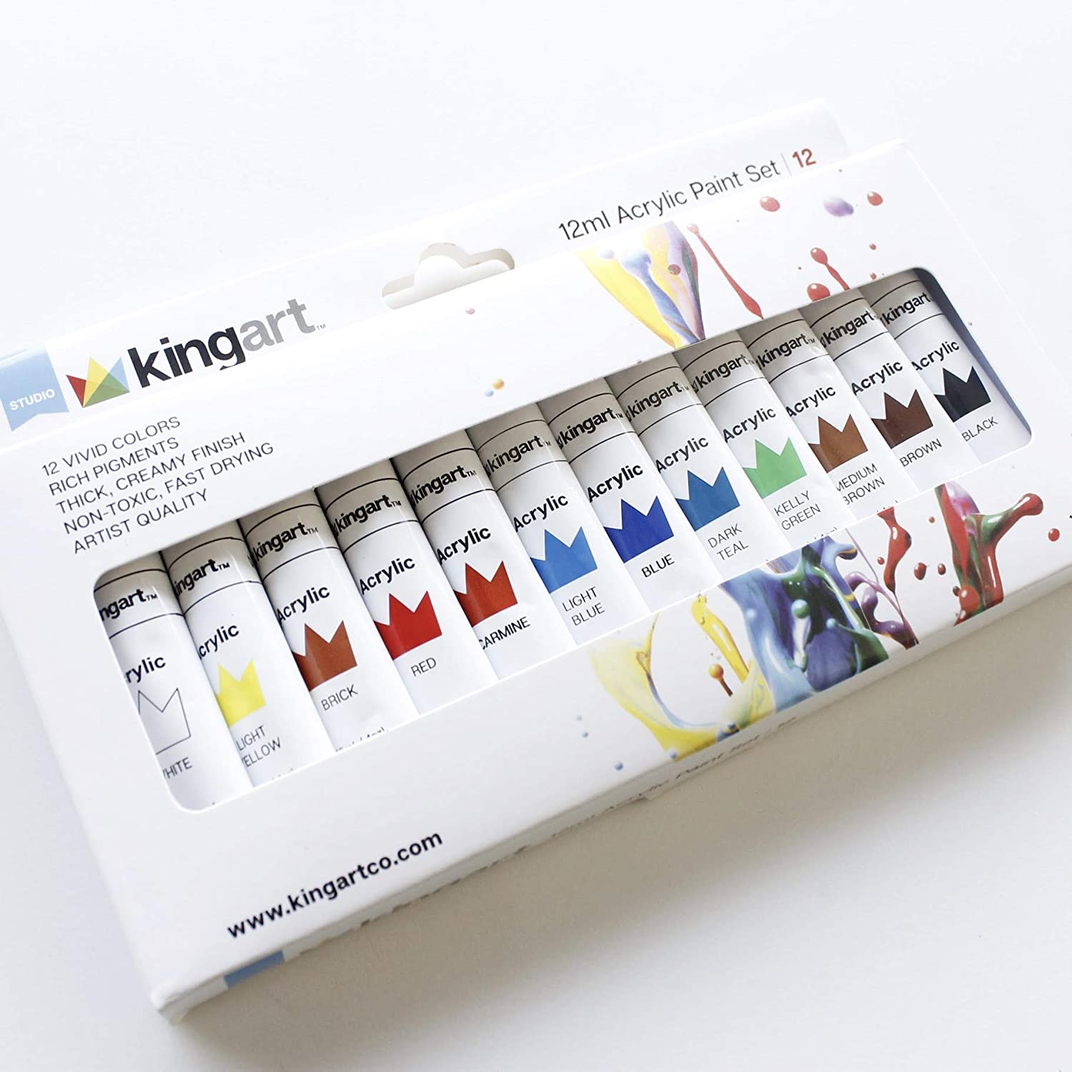 Kingart 12ml Paint Set 24/Pkg - Watercolor