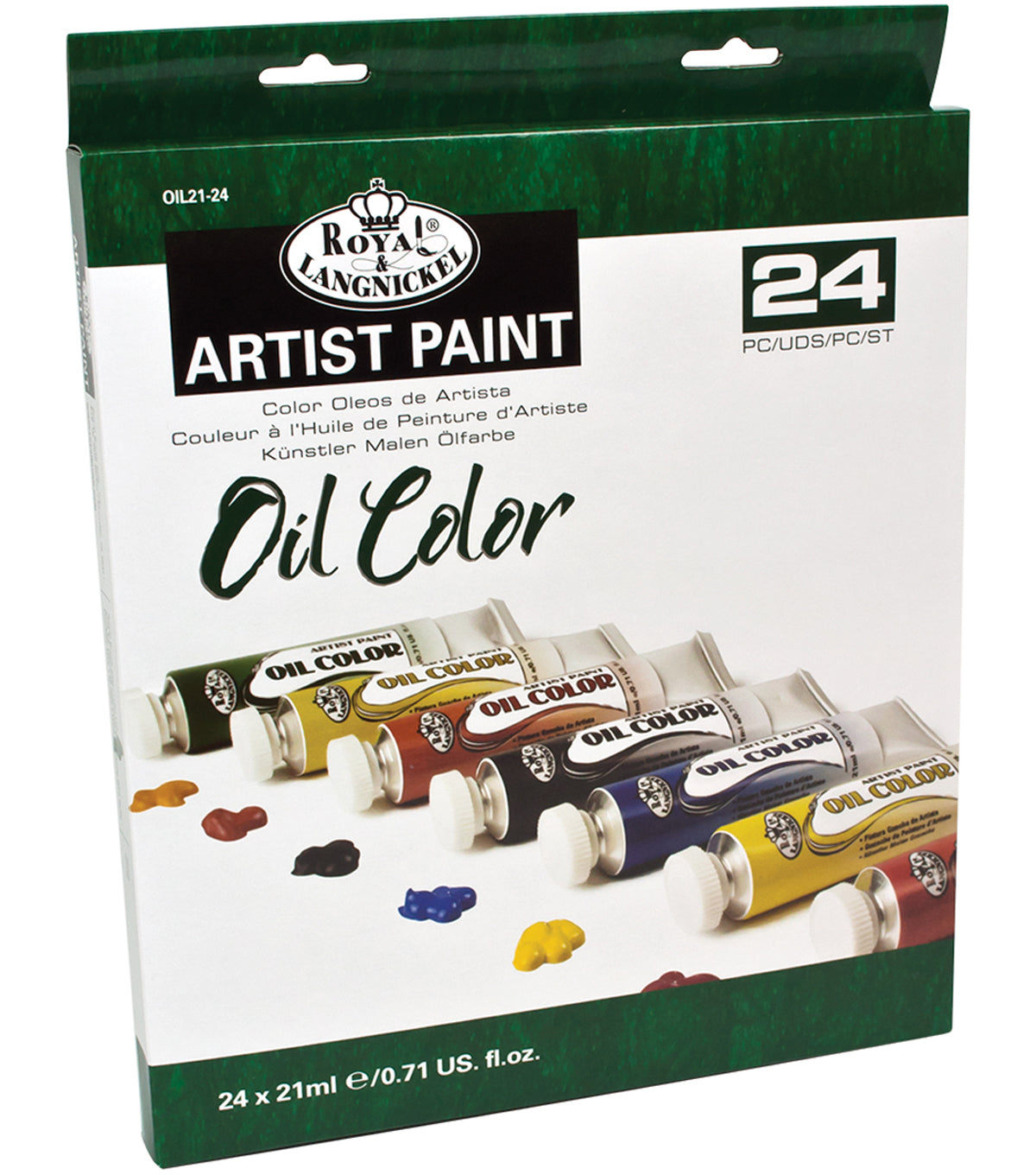 Acrylic Paint Set 24 Colors (0.41 oz, 12 ml) Paint Kit For Artists &  Beginners Craft Paints for Paper,Canvas,Rock Painting,Wood,Ceramic & Fabric