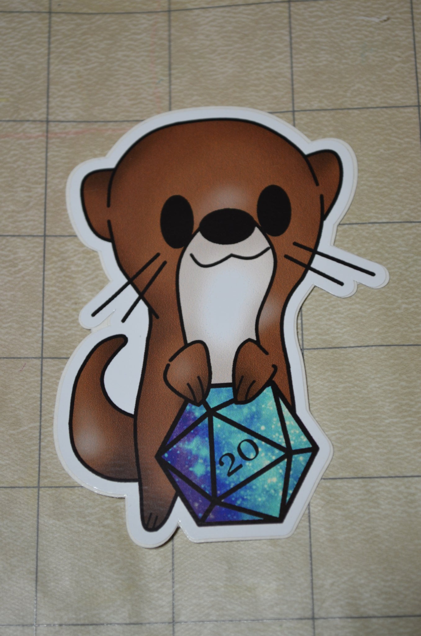 Otter D20 Sticker