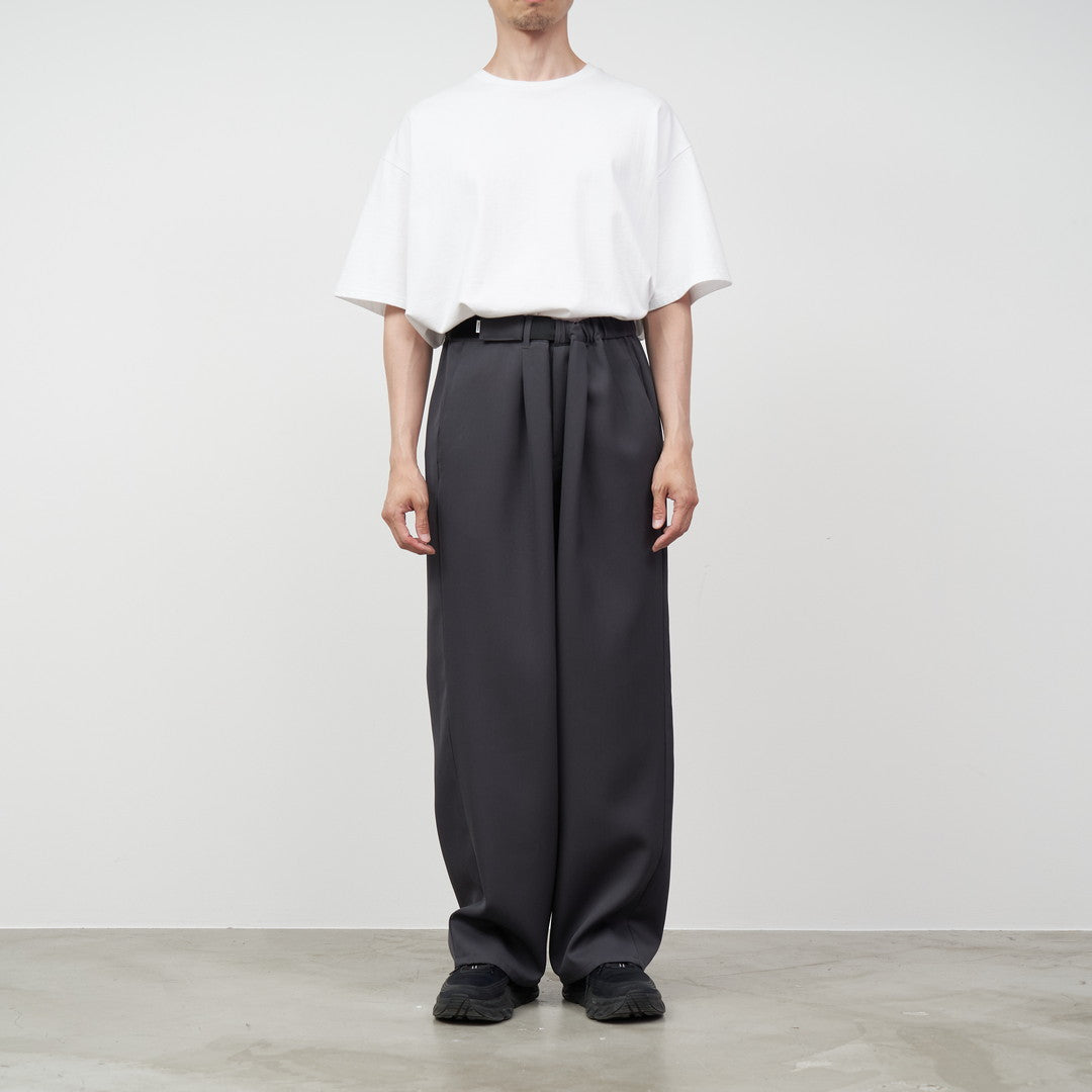 Scale Off Wool Wide Chef Pants - パンツ