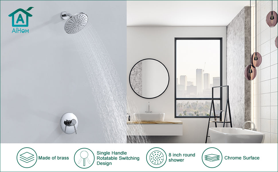 Aihom Chrome Shower Set