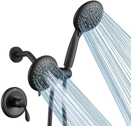 Matte Black High Pressure Shower System