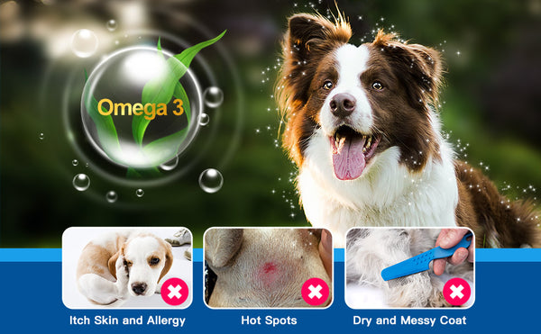 Pet Dog Vitamins Powder with omega 3
