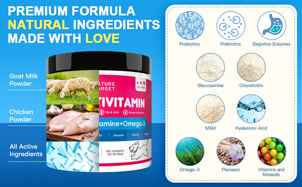 Premium Vitamins Powder for Pet Dog