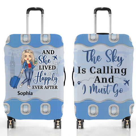 Cruising Partners For Life - Personalized Luggage Cover