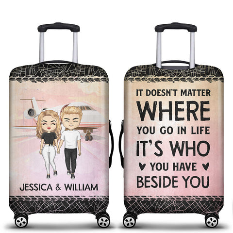 Cruising Partners For Life - Personalized Luggage Cover