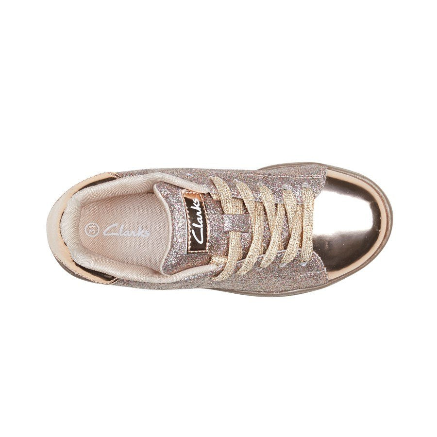 clarks rose gold sneakers