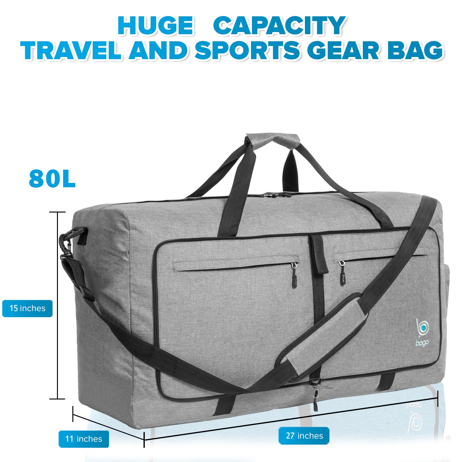 Bago 80L Duffle Bag for Women & Men - 27