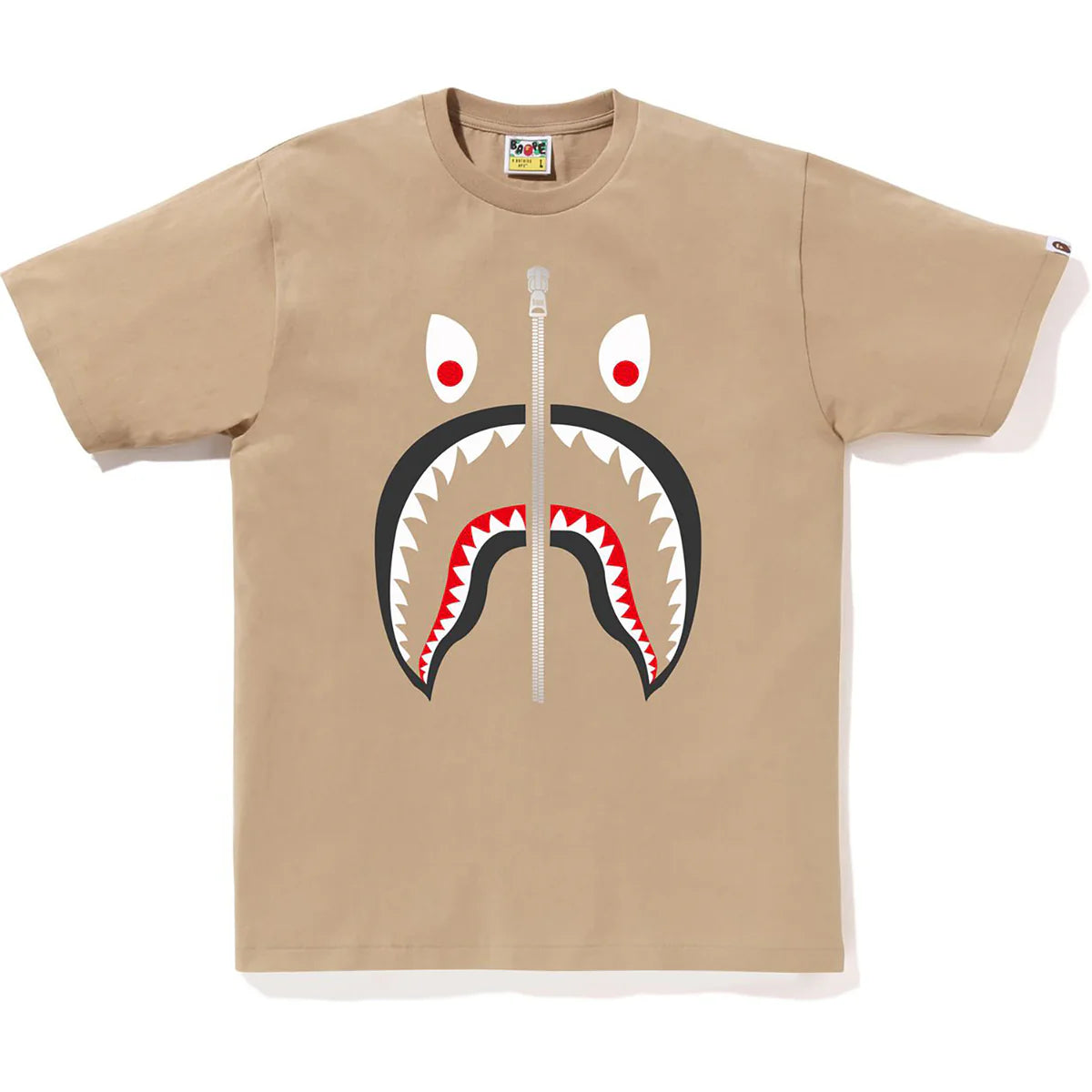 BAPE Mad Shark Tee Beige