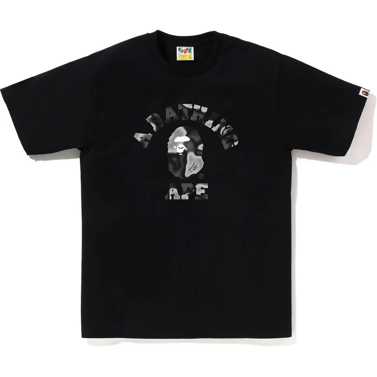 BAPE Liquid Camo College Tee Black/Black