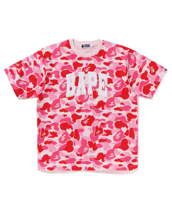 BAPE Abc Camo Relaxed Fit Logo Tee Pink