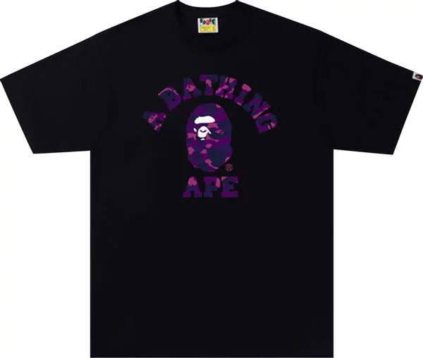 BAPE Color Camo College Tee  Black/Purple