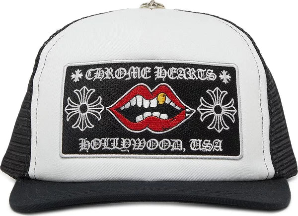 Chrome Hearts Chomper Hollywood Trucker Hat 'Black/White'