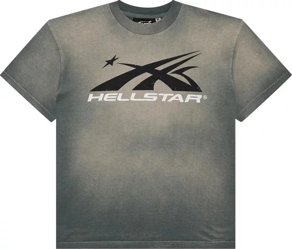 Hellstar Gel Sport Logo T-Shirt 'Grey'