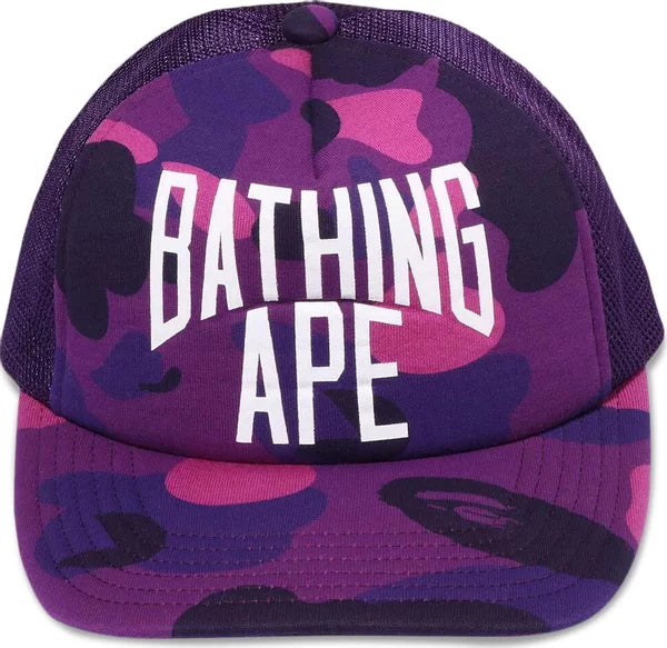 BAPE Color Camo Nyc Logo Mesh Cap (FW22) Purple