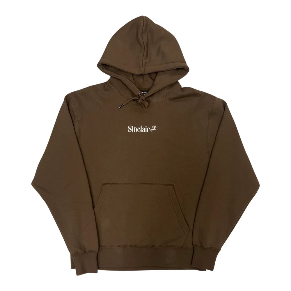 Sinclair Hoodie Logo Brown