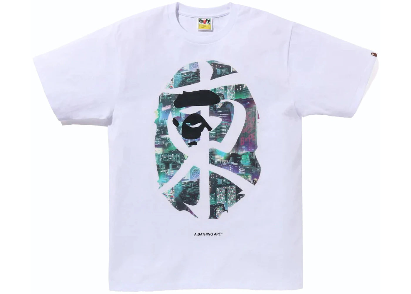 BAPE Neon Tokyo Tee White