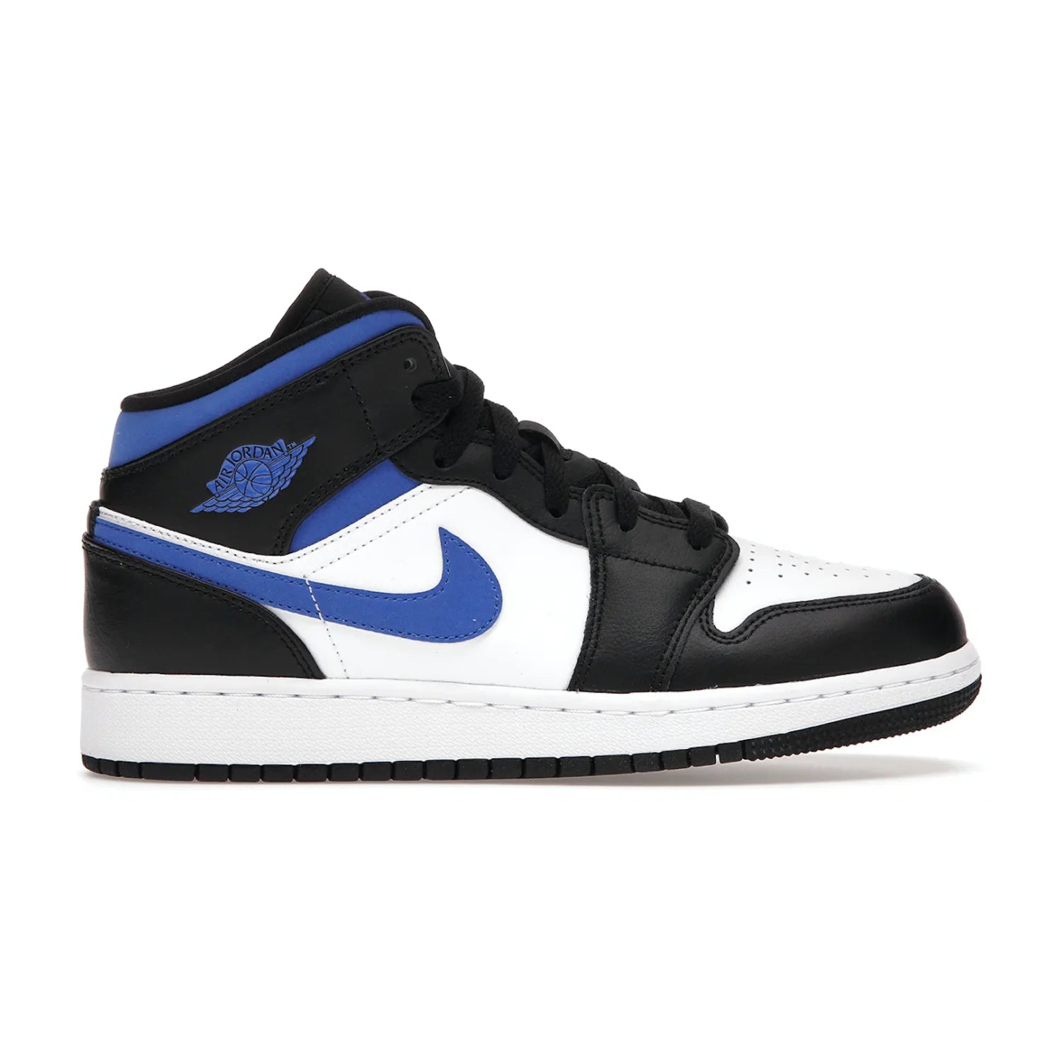 Jordan 1 Mid White Black Racer Blue (GS)