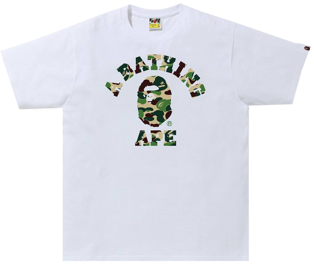 BAPE ABC Camo College Tee (SS21) White/Green