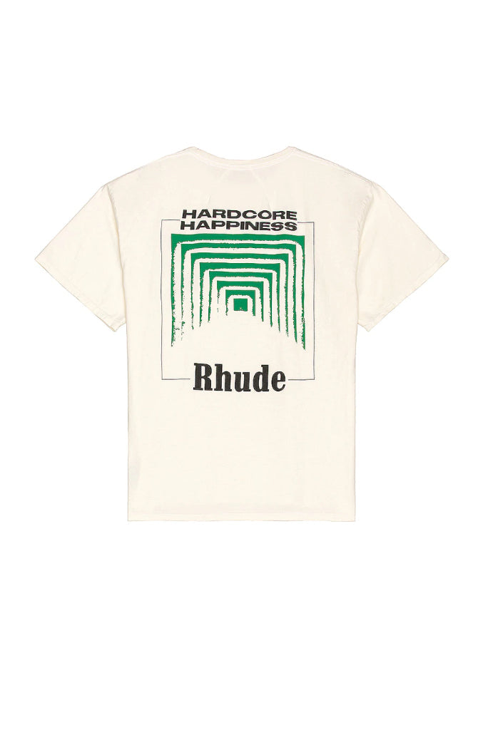 Rhude Box Perspective Graphic Tee White/ Green
